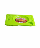 Dinner Lunch Food Trays Plastic w Flatware 5 Sections 10”x14.3”, Green - $9.78