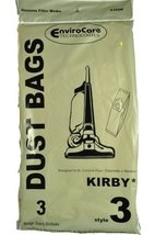 Kirby Style 3 Vacuum Cleaner Bags, EnviroCare Replacement Brand, designed to fit - £8.05 GBP