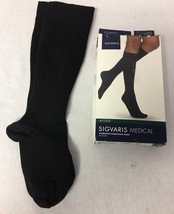 Sigvaris Access 30-40mmHg Women&#39;s Closed Toe Calf Black Socks - £26.53 GBP