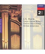 JOHANN SEBASTIAN BACH / PETER HURFORD - GREAT ORGAN WORKS U.S. 2CD 18 TR... - £7.76 GBP