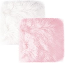 Small Product Photo Background And Luxury Photo Props, 2Pack 12&quot; Sq. Faux Fur - £28.14 GBP