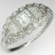 2.00Ct Princess CZ 925 Sterling Silver Wedding Bridal Art Deco Anniversa... - $113.99