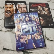 WWE SMACKDOWN Wrestling Movies DVD Lot Of 3 John Cena The Rock Dwayne Jo... - $14.84
