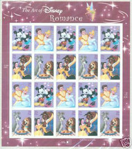 2006 Disney 39 Cent U.S.A. Stamps - Full Pane - Romance Series - 20 Stamps - £19.14 GBP