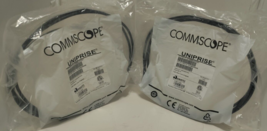 Two Commscope Uniprise UNC6-BK-7F  Cat 6 Patch Cord 7 Feet Black UC1BBB2-01F007 - £15.71 GBP