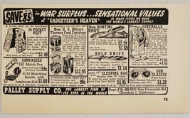 1948 Print Ad Palley Supply War Surplus Merchandise San Francisco,Califo... - $8.98