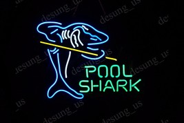 New Pool Shark Billiards Game Room Neon Sign 17&quot;x14&quot; Ship  - £104.75 GBP