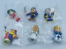 Final Fantasy VI swing keychain set of 6 Terra/Cyan/Gogo/Setzer/Celes/Edgar 1994 - £95.37 GBP