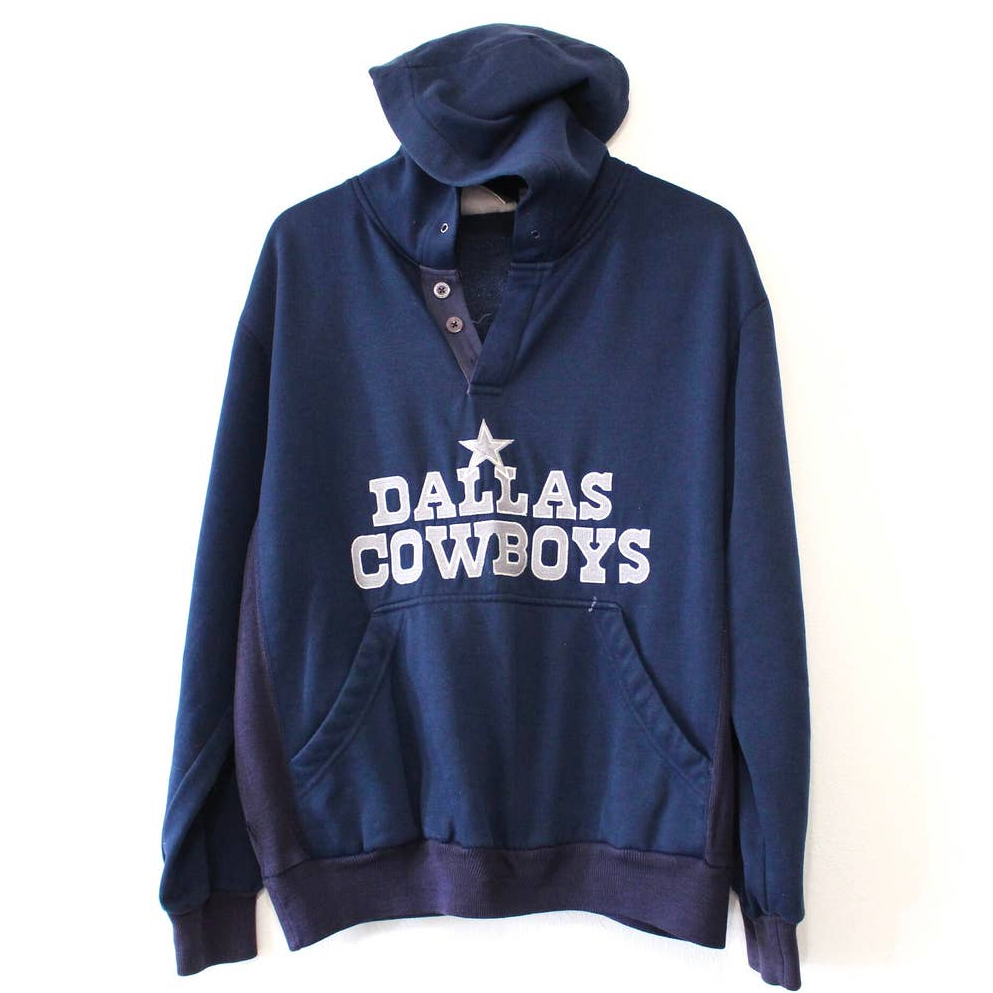 Primary image for Vintage Dallas Cowboys Football Hooded Sweatshirt Large