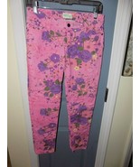 DREAM OUT LOUD PINK FLORAL CROPPED PANTS SIZE 5 WOMEN&#39;S EUC - $427.62 MXN