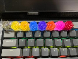 Transparant / Clear color Flower mechanical keycaps 3D printed - £7.96 GBP