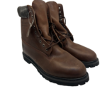 Vikings Men&#39;s 8” Insulated Water Resistant Soft Toe Work Boots Brown Siz... - $56.99