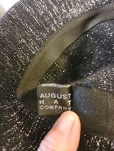 Black Sparkly Bucket Hat With Bow August Hat Company VTG image 7