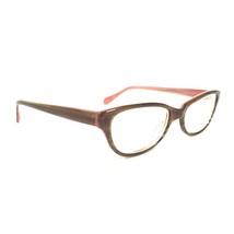 Oliver Peoples Devereaux OTPI Eyeglasses Frames Brown Pink Cat Eye 50-16-135 - £72.74 GBP