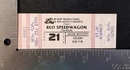 REO SPEEDWAGON - VINTAGE 8/21/1979 JACKSON UNUSED WHOLE CONCERT TICKET *... - £15.64 GBP