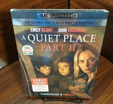 A Quiet Place, Part II (4K+Blu-ray-No Digital)Collector Slipcover-Free Shipping - £14.14 GBP