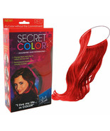 BRAND NEW Secret Color Headband Hair Colored 14&quot; Extensions - Red SEALED... - $13.52 CAD
