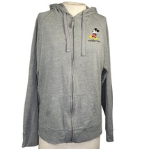 Gray Walt Disney World Mickie Mouse Embordered Hoodie Size XL  - £27.13 GBP
