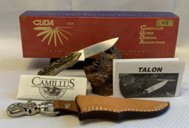 2001 Camillus Talonite Custom Shop Fixed Blade Knife w/ Sheath &amp; Box #48... - £339.26 GBP