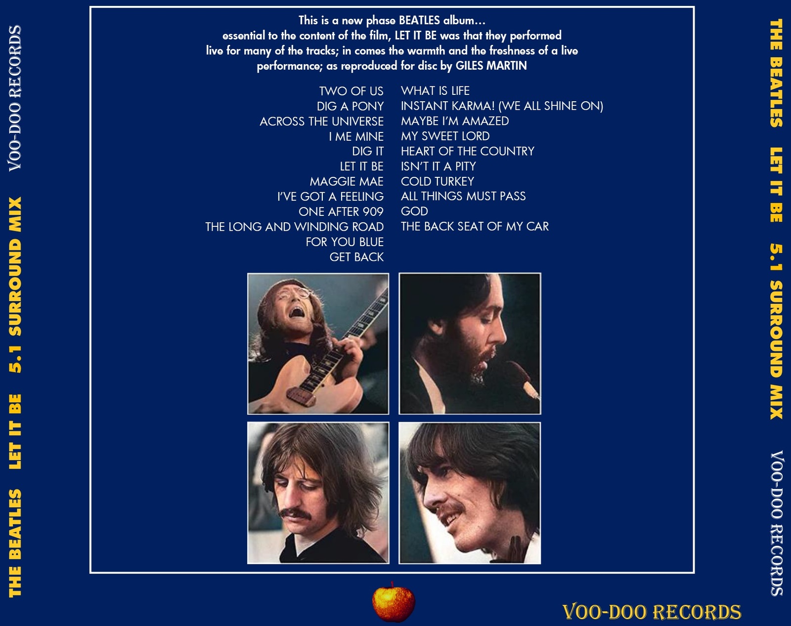 The Beatles - Let It Be - DTS 5.1 Surround CD With 10 Bonus Tracks  Voo-Doo Item image 2