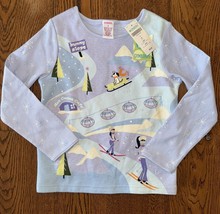 NWT Gymboree Girls Long Sleeve Top Shirt Sz 6 Vintage Apres Ski Purple 2004 Snow - £18.47 GBP