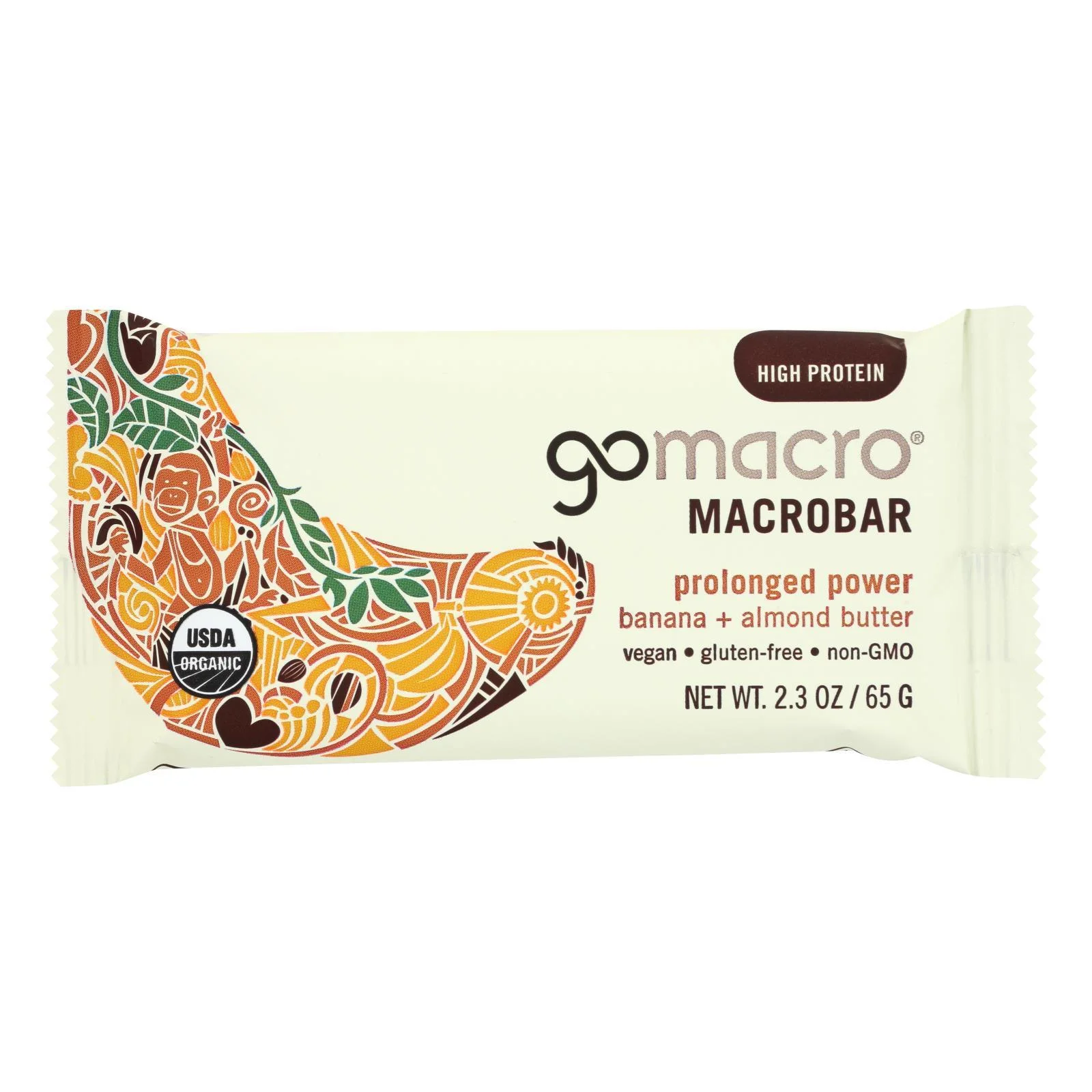 GoMacro Banana and Almond Butter, Case,12 snack bar 2.3 oz, kosher, organic - $53.99