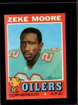 1971 Topps #43 Zeke Moore Vgex Rc Rookie Oilers *X2615 - £1.35 GBP