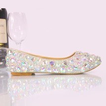 New arrival 12cm/14cm AB crystal wedding shoes women high heels platform shoes B - £69.05 GBP