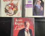 LOT OF 3 Kenny Rogers CD: THE BEST OF, ONCE UPON A CHRISTMAS, WITH LOVE - $9.89