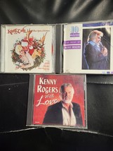 Lot Of 3 Kenny Rogers Cd: The Best Of, Once Upon A Christmas, With Love - £7.80 GBP