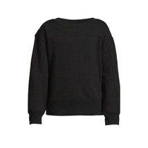 Athletic Works Black Fleece Pullover Long Sleeve Sweatshirt Girls Large ... - $7.99