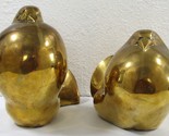 Barbara Hepworth Pair of Modernist Art Brass over Bronze Dove Sculptures - $2,474.01