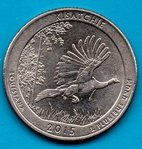 2015 D Louisiana America The Beautiful Quarter - Kisatchie - $27.98 MXN