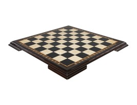 Wooden chess board BLACK 4 - High quality - Handmade mosaci art - 48 cm ... - $158.30