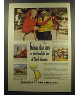 1949 Panagra Pan American Airways Ad - Follow the sun on the grand air tour - £14.55 GBP