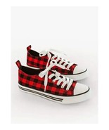 OUTWOODS ~ Buffalo Plaid ~ Red &amp; Black ~ Women&#39;s Size 10 ~ Low-Top Sneaker - $576.02 MXN