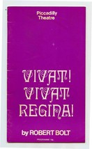 Vivat! Vivat Regina! Picsadilly Theatre London 1970 Judy Parfitt Margare... - $13.86