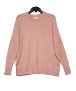 Treasure &amp; Bond Sweater Womens Size XXS Pink Oversized Crewneck Pullover  - $23.76