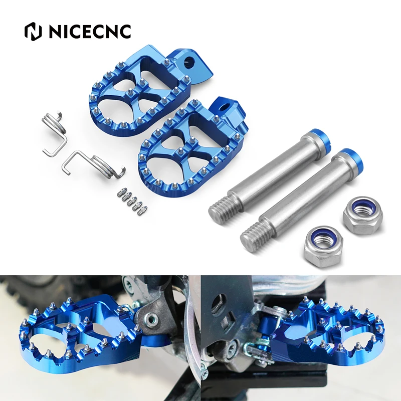 Nicecnc Footrest Footpeg Foot Pegs For Yamaha YZ65 YZ85 YZ125 YZ250 YZ250F - £18.53 GBP+