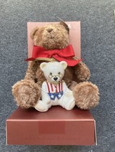 LENOX American Bears Teddy Bear 100th Anniversary Plush &amp; Patriotic Small Bear - £15.19 GBP