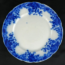 Antique Flow Blue (8 3/4 in) Luncheon Plate WH Grindley MARGUERITE Pattern - £9.49 GBP