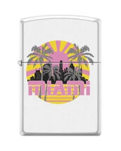 Cool Miami Skyline Palm Trees Starburst ZIPPO LIGHTER - $28.45