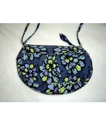 Vera Bradley Cross Body Indigo Pop Long Strap Retired Blue Floral - $19.99