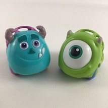 Disney Pixar Monsters Inc Sulley Mike Oballs Go Grippers Roll Along Baby Toy Lot - $24.70