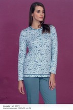 Pajamas Seraph Women&#39;s Long Sleeve Cotton Hot Interlock Linclalor 92271 - £27.07 GBP