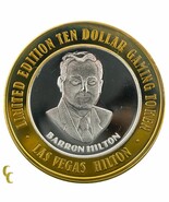 Barron Hilton Las Vegas Hilton Casino Game Token .999 Silver Limited Edi... - €57,46 EUR