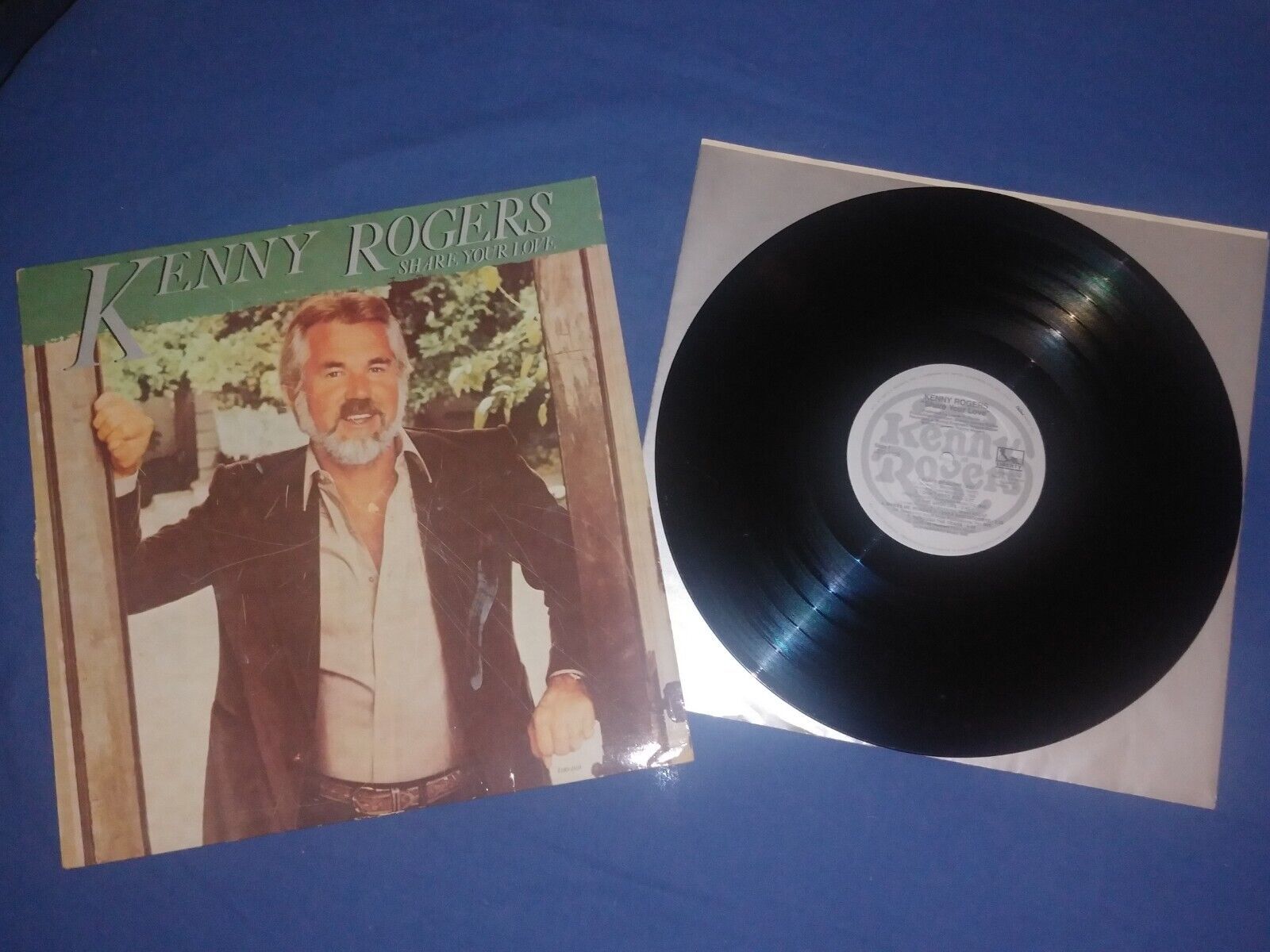 KENNY ROGERS Share Your Love VINYL Through The Years The Good Life Grey ... - $8.90