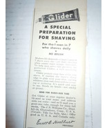 Vintage Williams Glider Preparation For Shaving Print Magazine Advertise... - £2.98 GBP