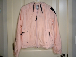 Women ZERO XPOSUR Pink Jacket Lined Shell phone &amp; Earphone Pockets Hoode... - $17.81
