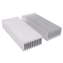 2 Pcs Aluminum Chipset Heatsink 100 X 40 X 20Mm/ 3.93 X 1.57X 0.79 Inch Diffusio - £15.67 GBP